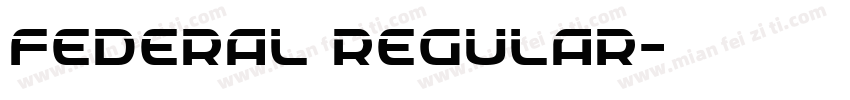 Federal Regular字体转换